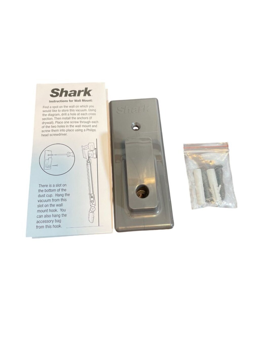 Brand-new, genuine OEM Shark Rocket vertical wall storage mounting kit!
